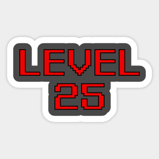 Level 25 Sticker